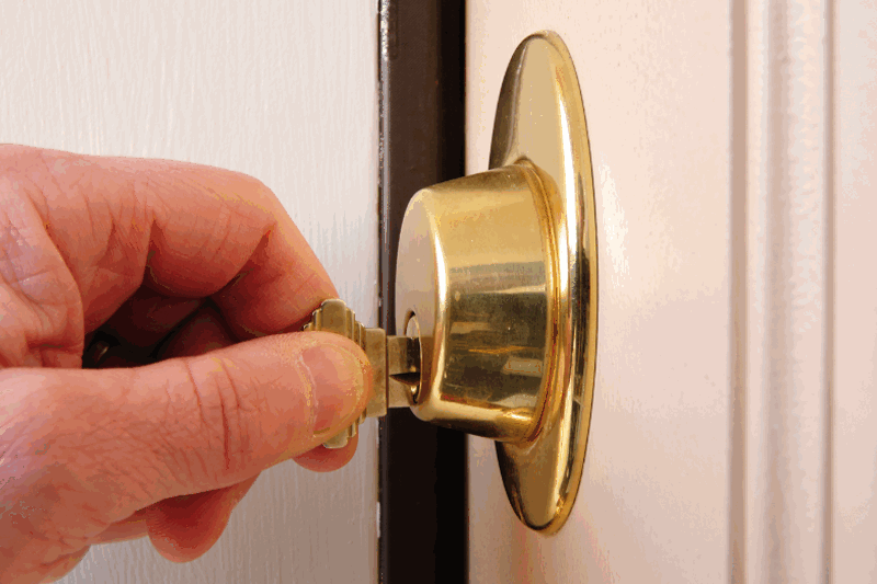 building or remodeling a home - think lock security 