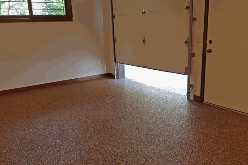 epoxy floors with glitter can put sparkle into living spaces